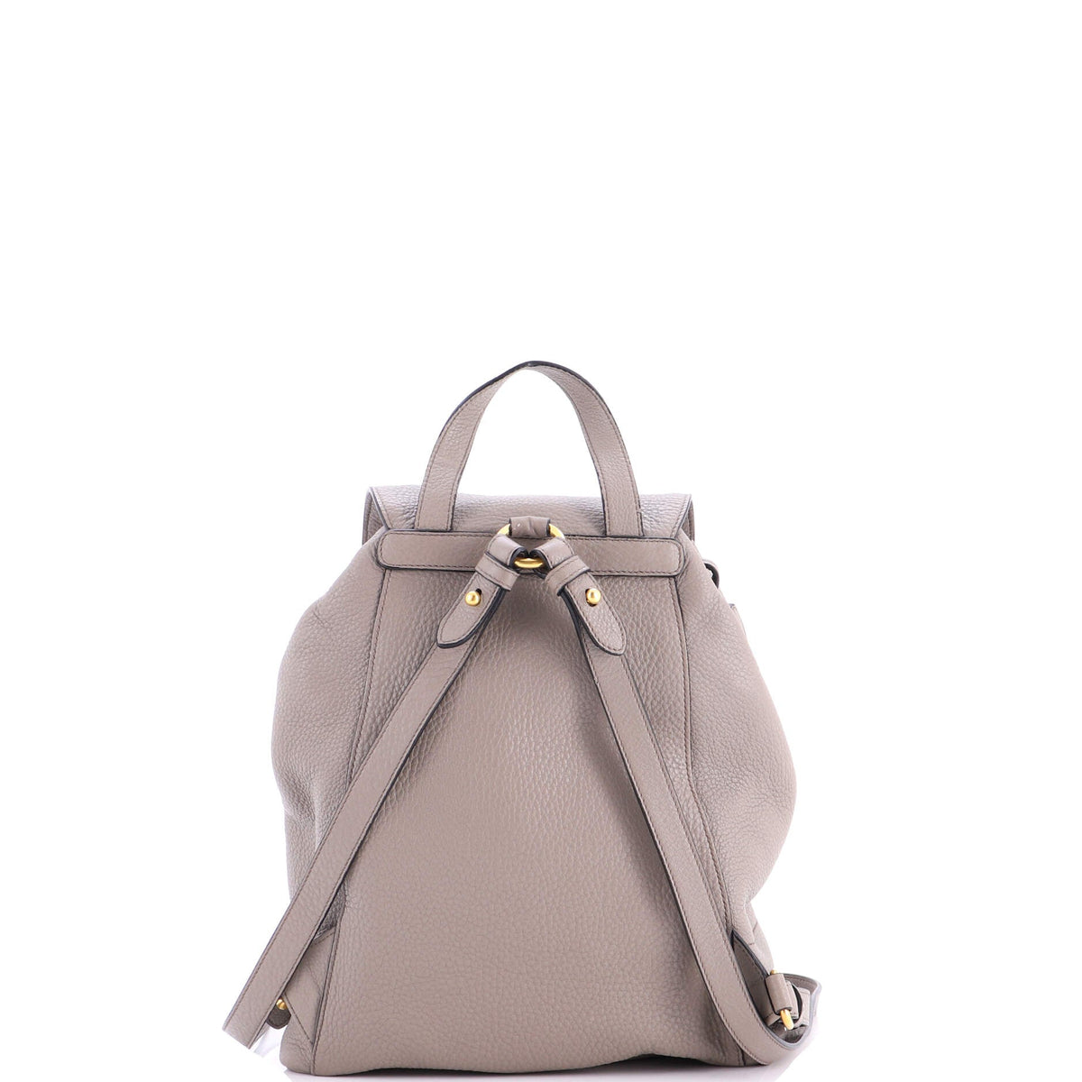 Front Pocket Drawstring Backpack Vitello Daino Medium