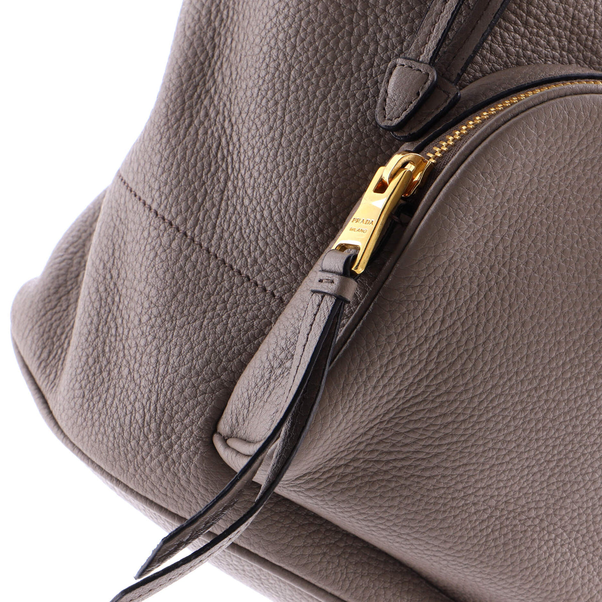 Front Pocket Drawstring Backpack Vitello Daino Medium