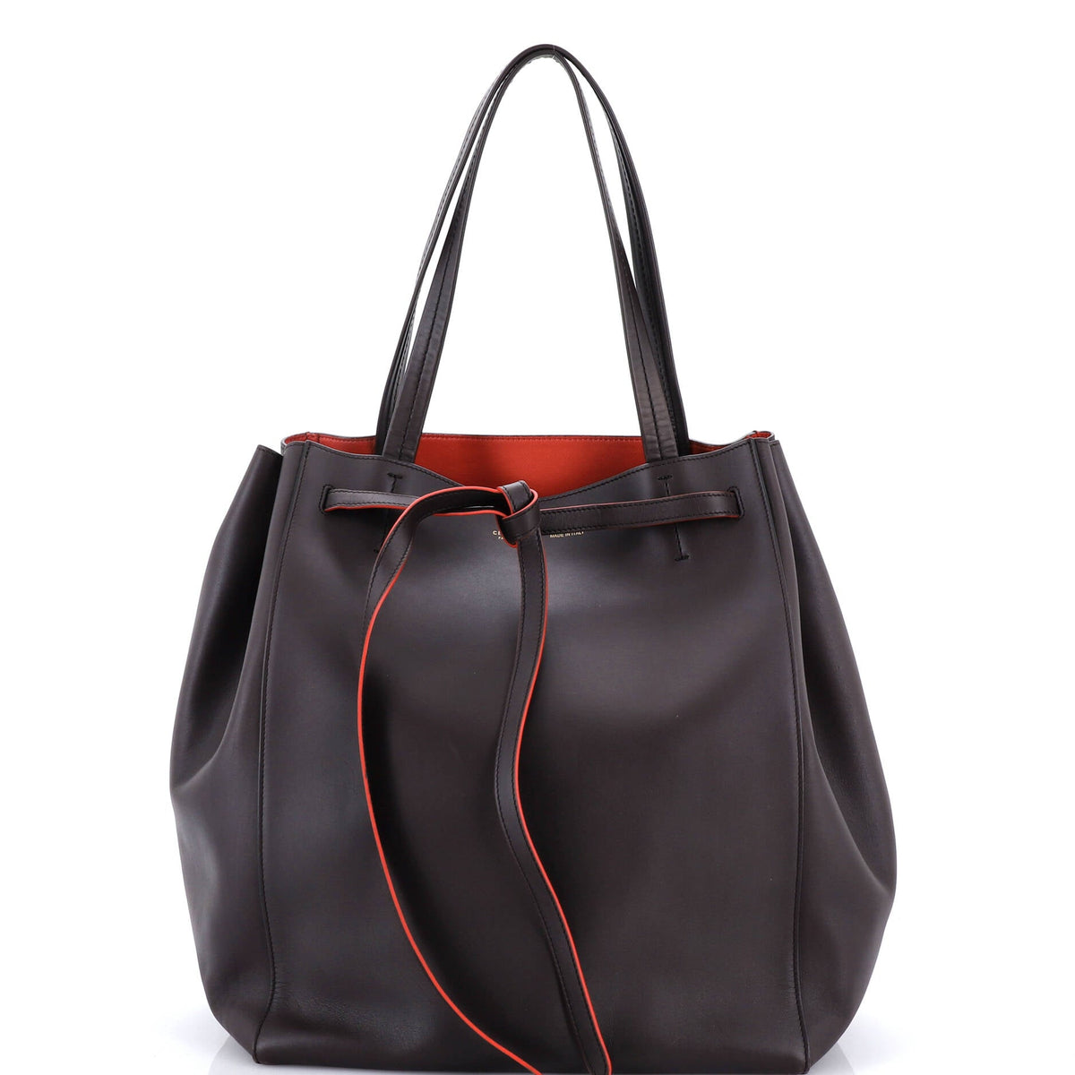 Phantom Tie Cabas Tote Leather Medium