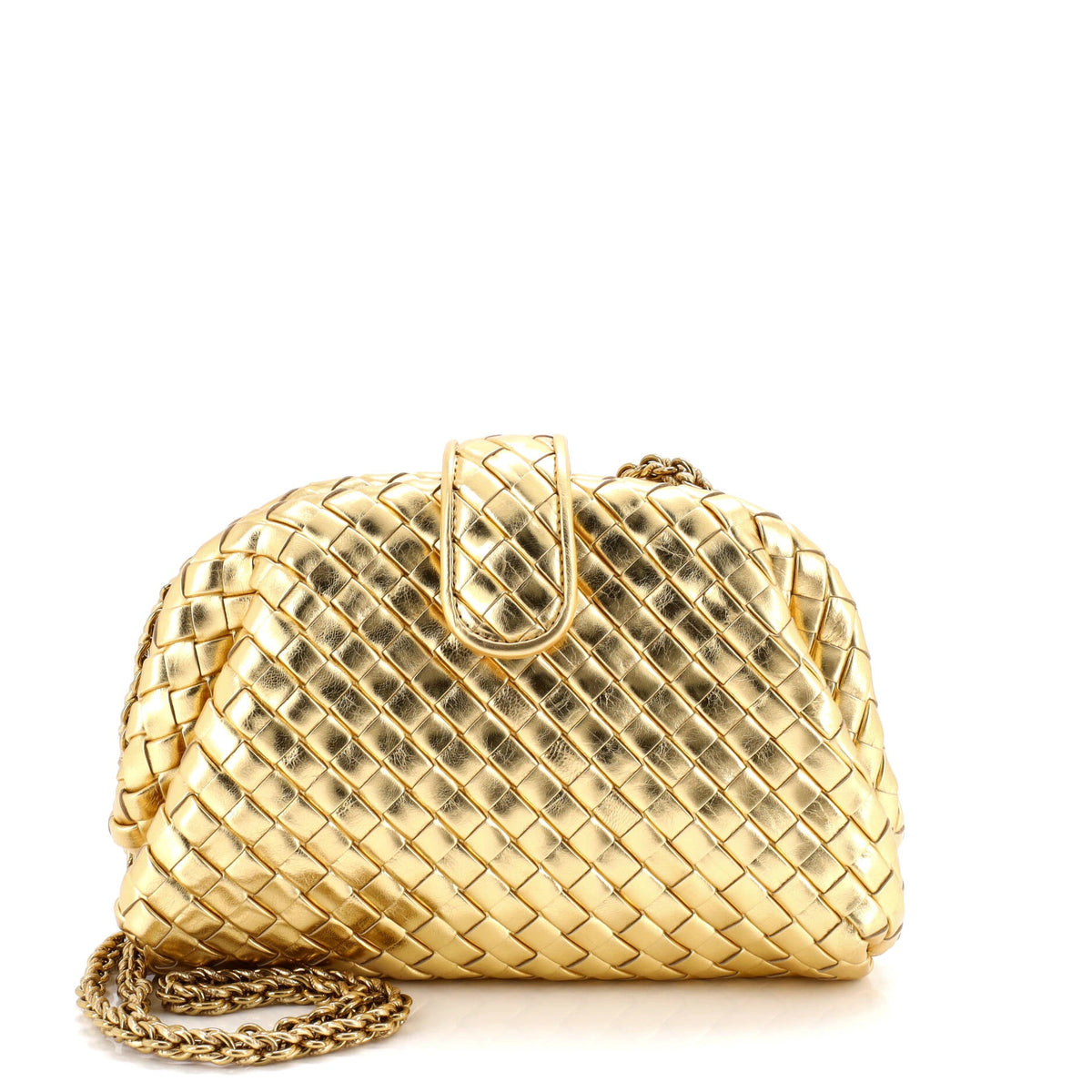 Lauren 1980 Clutch with Chain Intrecciato Nappa Medium