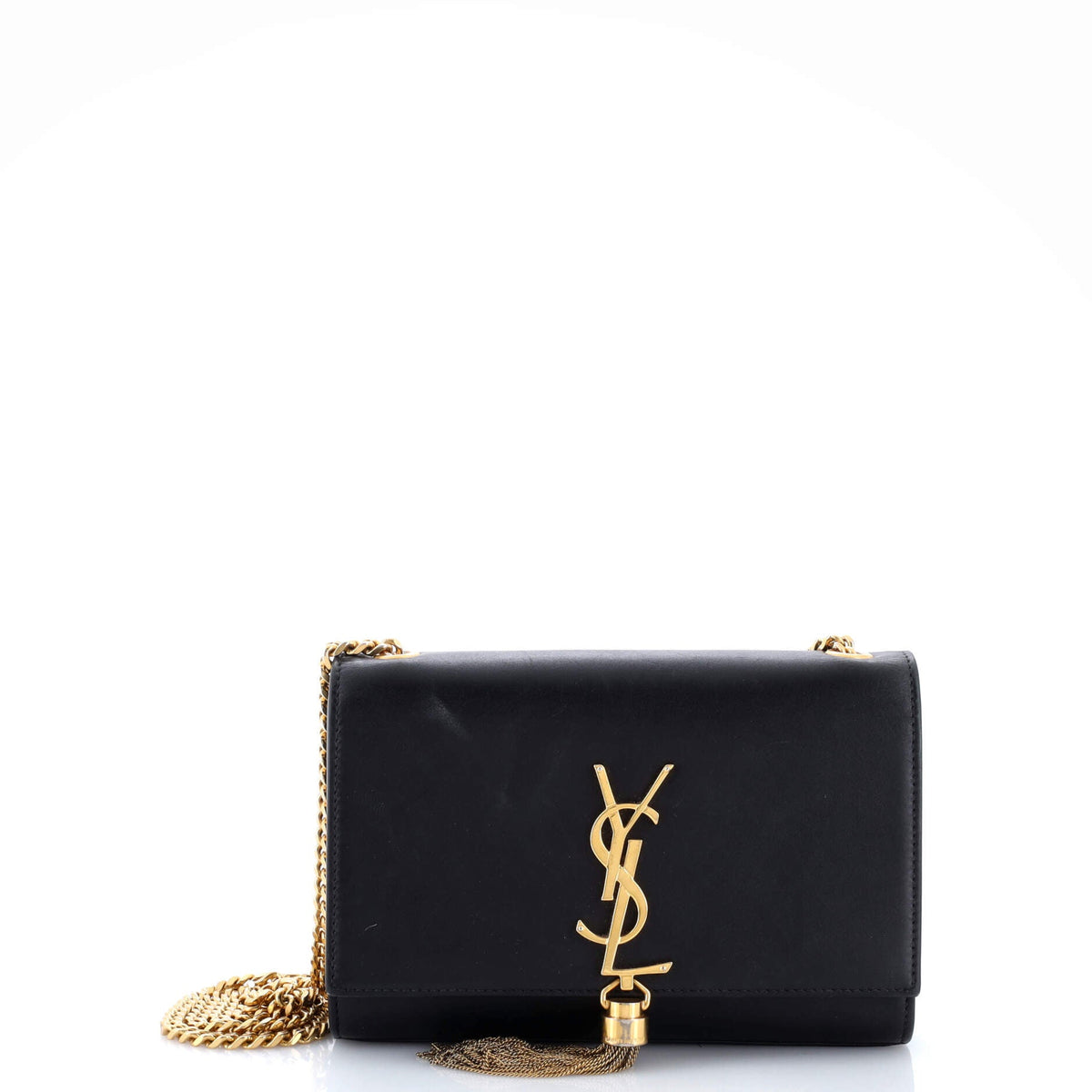 Classic Monogram Tassel Crossbody Bag Leather Small