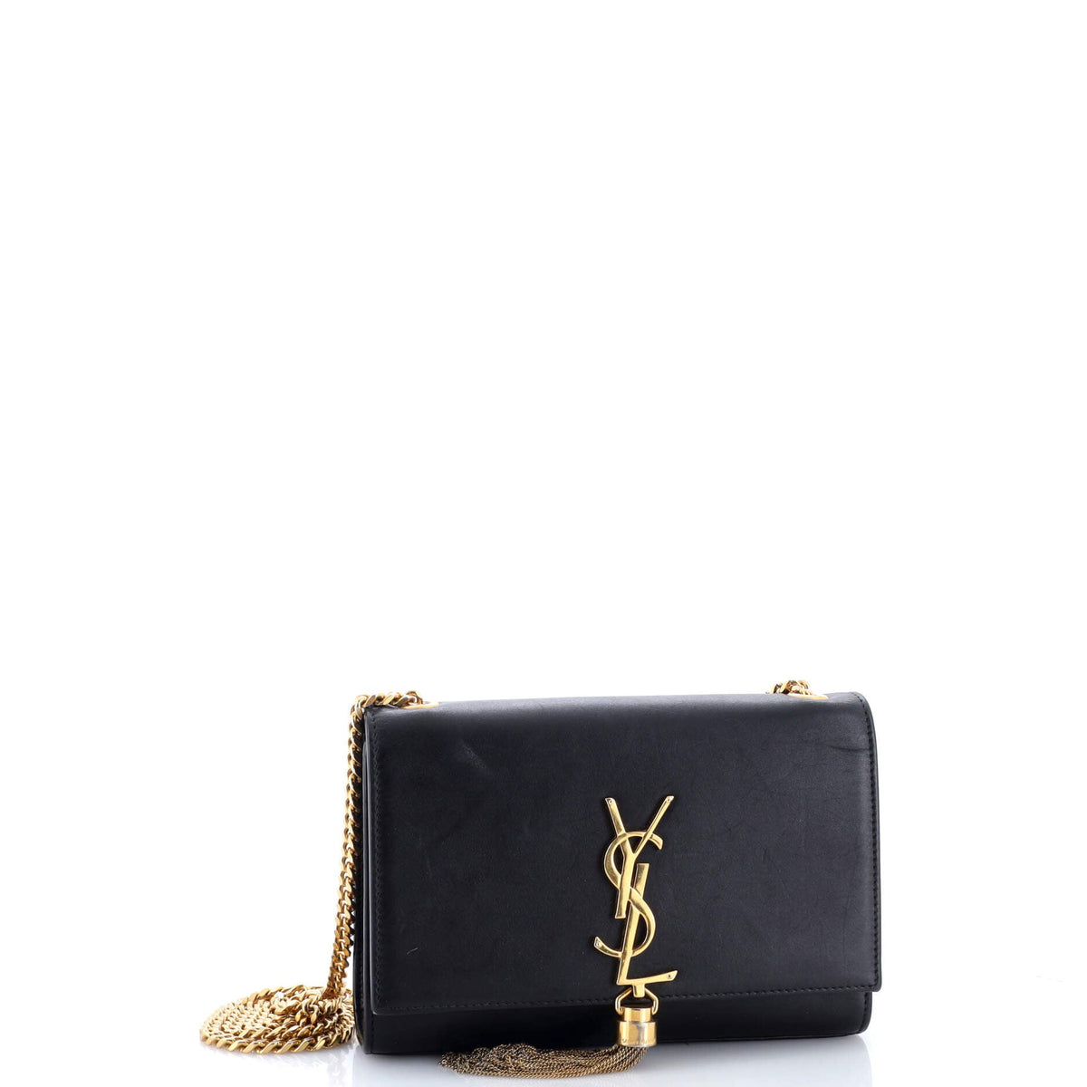 Classic Monogram Tassel Crossbody Bag Leather Small