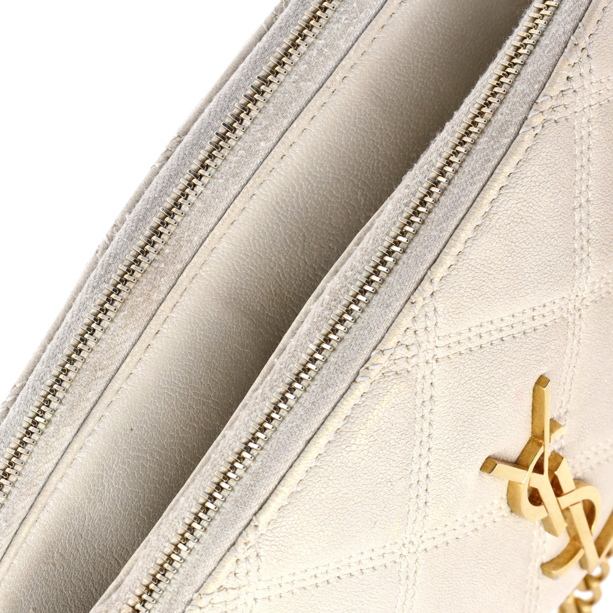 Becky Double Zip Crossbody Bag Quilted Leather Mini