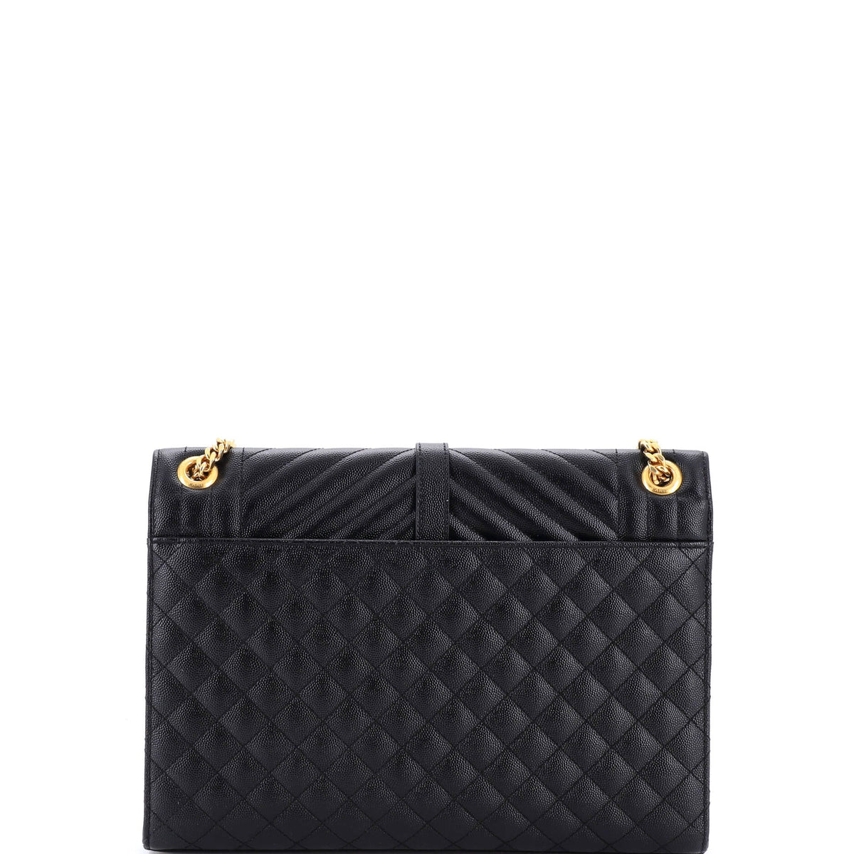 Classic Monogram Envelope Satchel Mixed Matelasse Leather Large