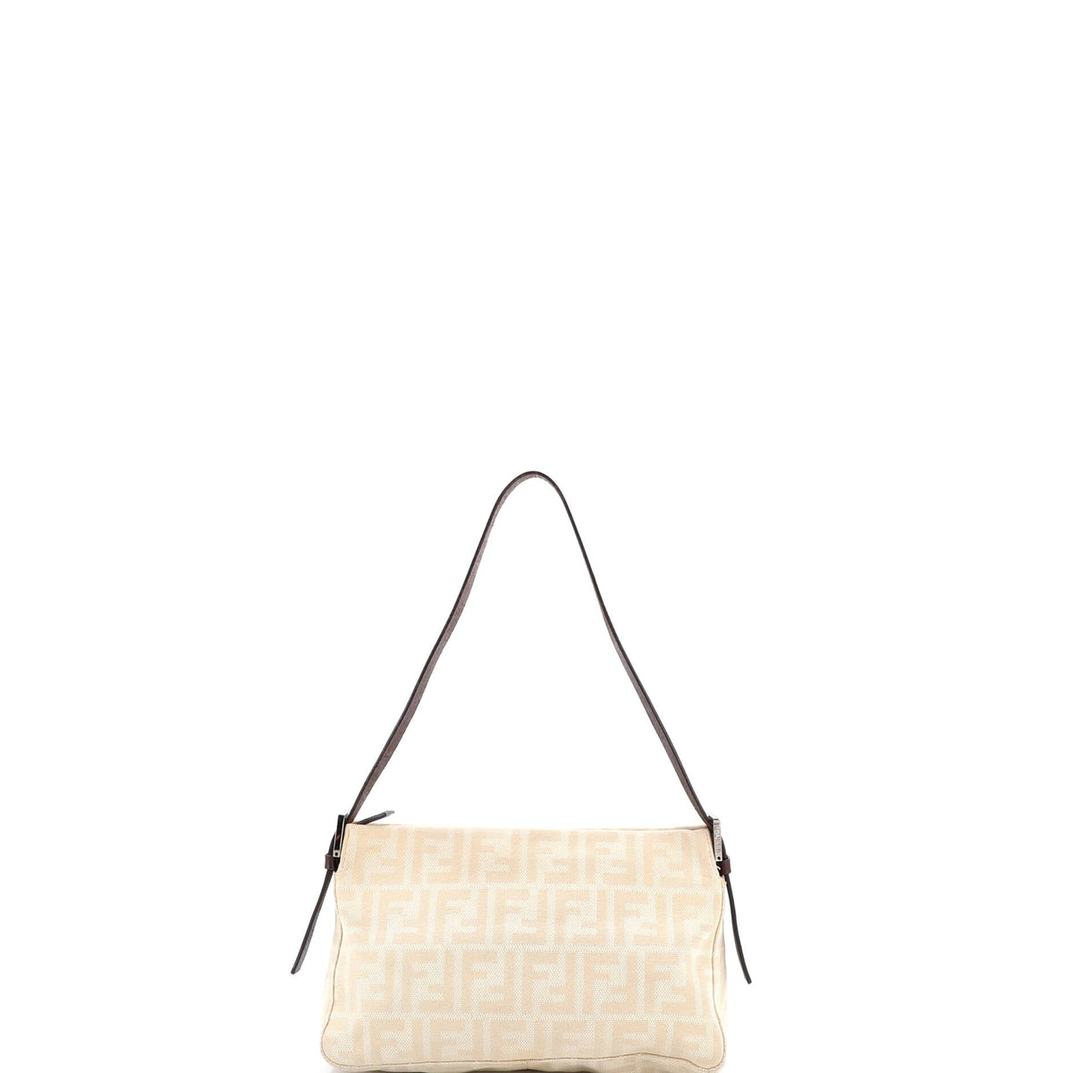 Vintage Pocket Shoulder Bag Zucca Canvas Small
