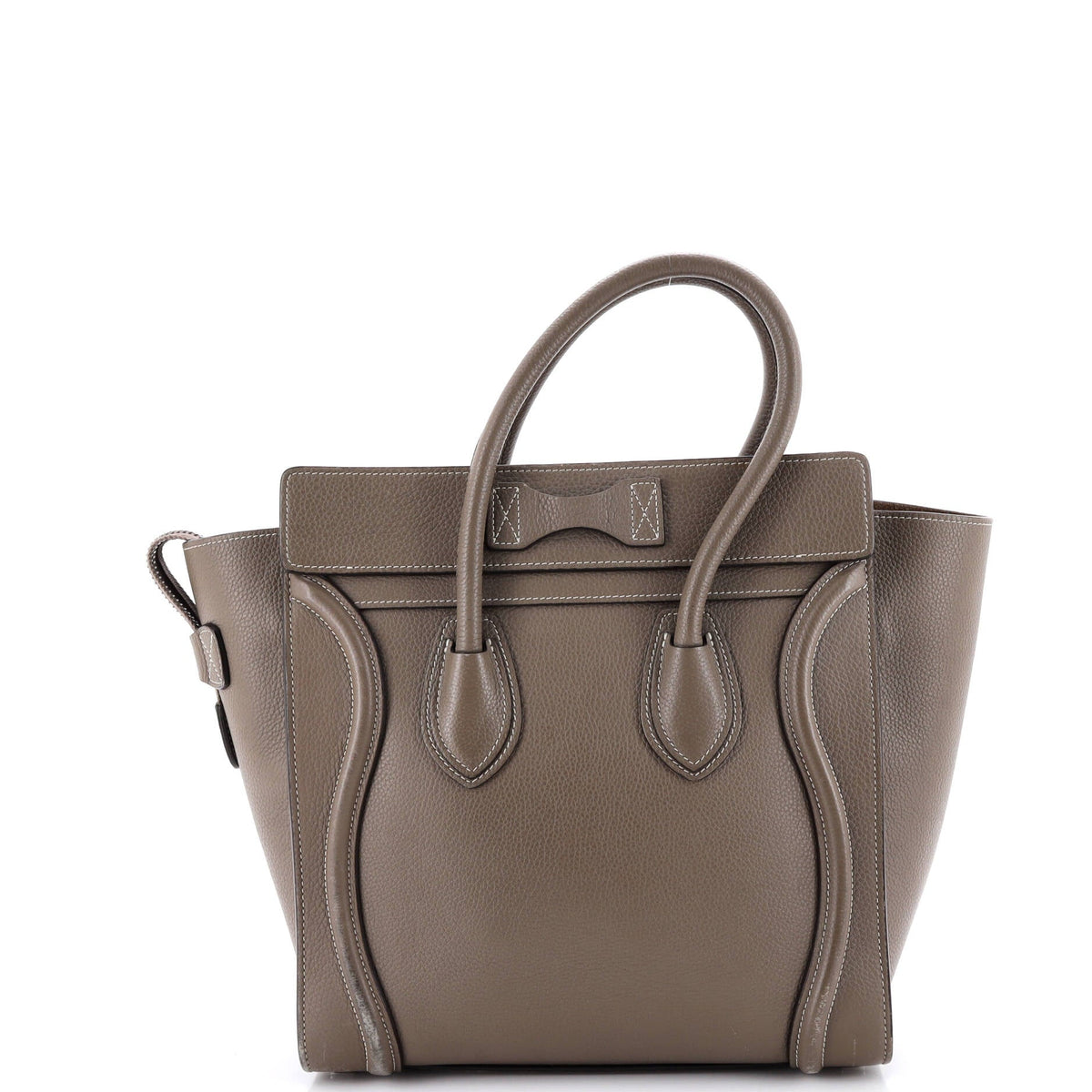 Luggage Bag Grainy Leather Micro