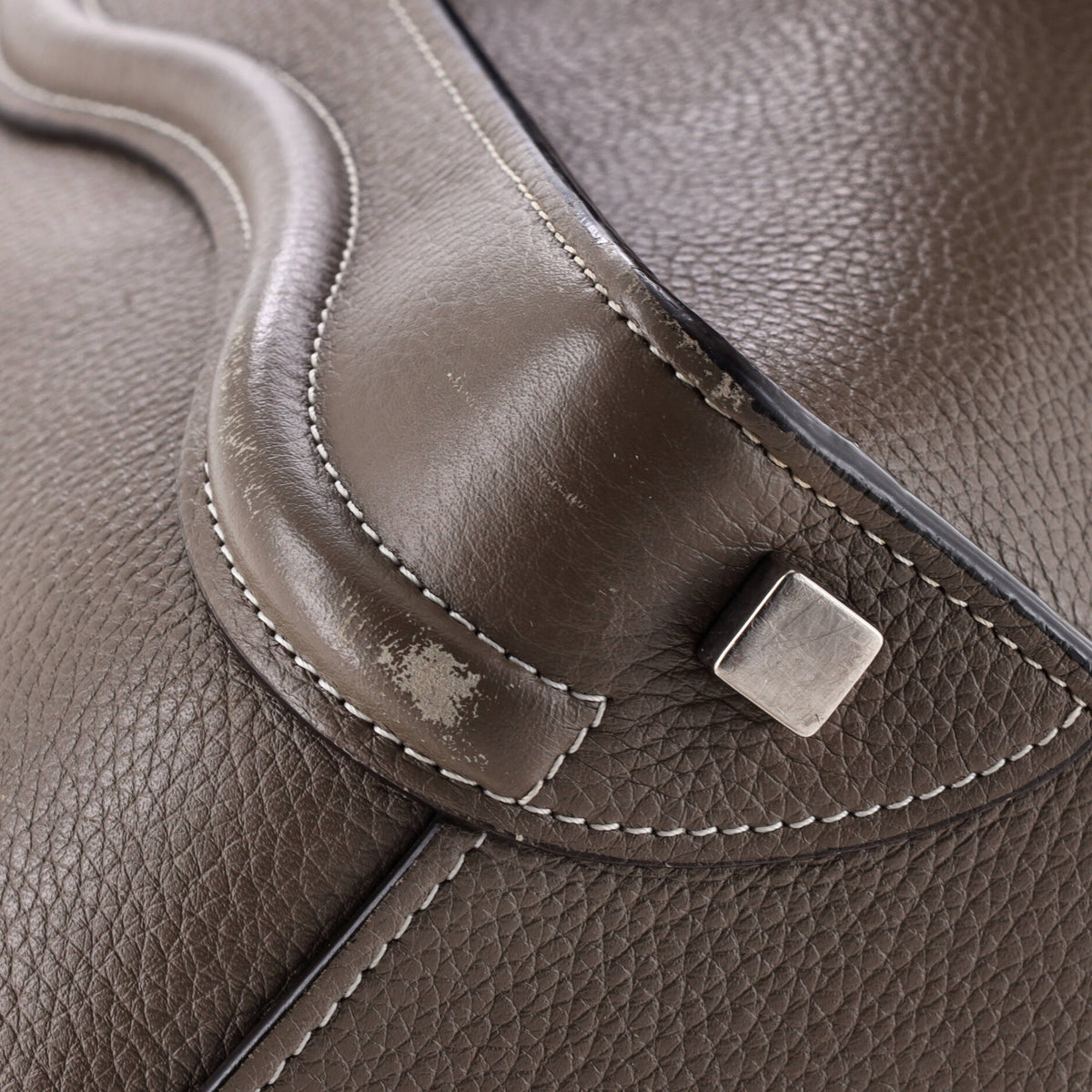 Luggage Bag Grainy Leather Micro