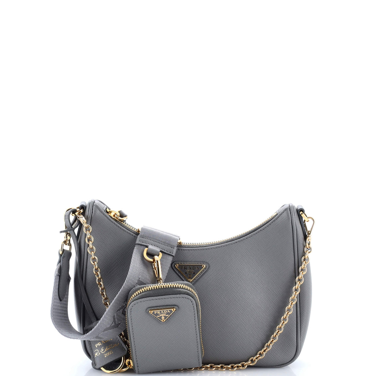 Re-Edition 2005 Shoulder Bag Saffiano Leather Small