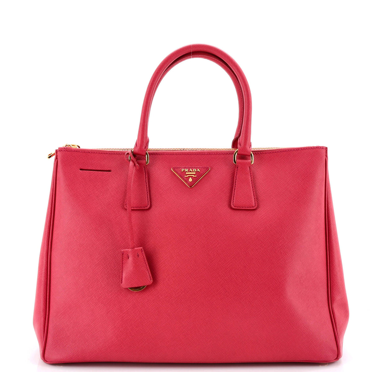 Double Zip Lux Tote Saffiano Leather Large