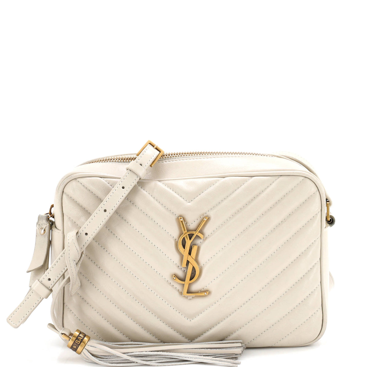 Lou Camera Bag Matelasse Chevron Leather Small