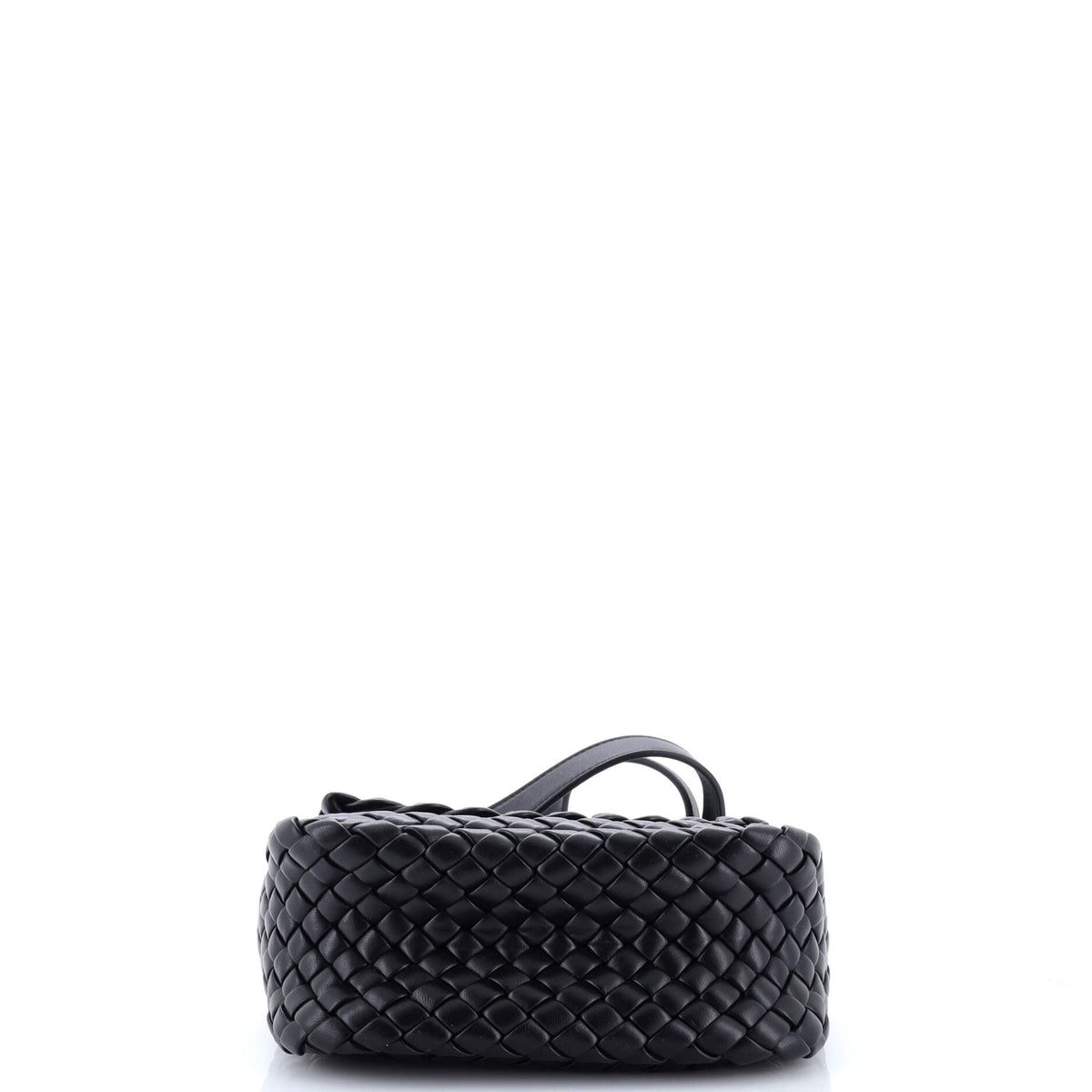 Cobble Flap Shoulder Bag Padded Intrecciato Leather Mini