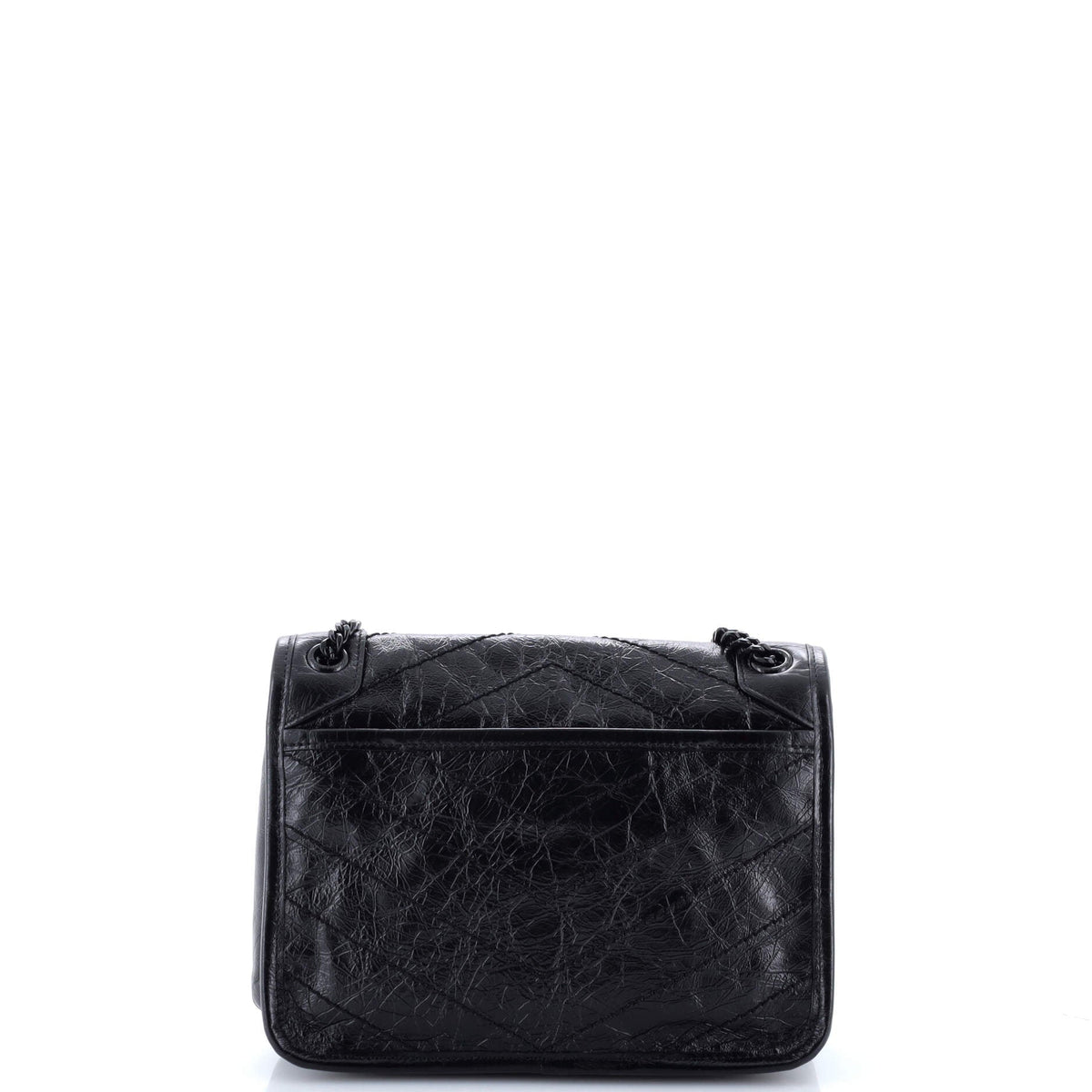 Niki Chain Flap Bag Matelasse Chevron Leather Baby