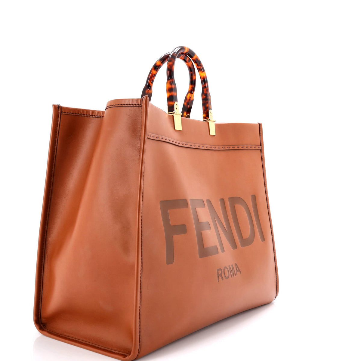 Sunshine Shopper Tote Leather Large