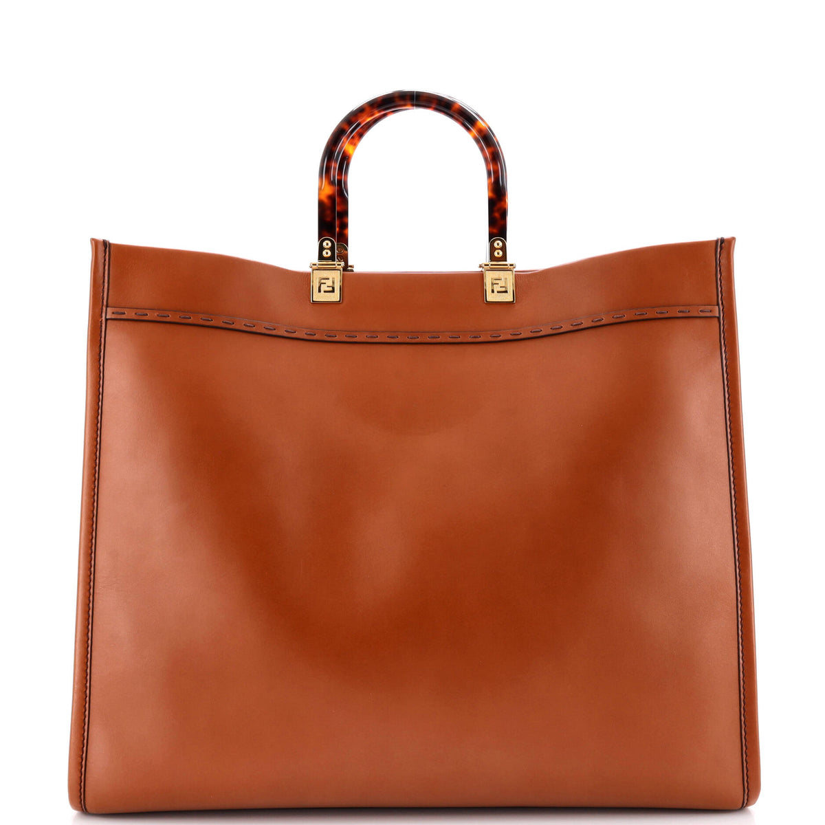 Sunshine Shopper Tote Leather Large
