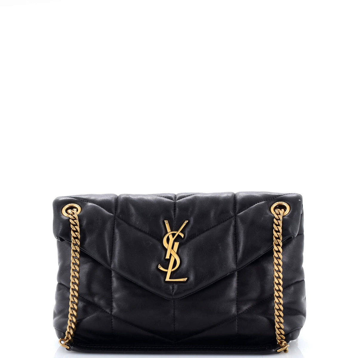 Loulou Puffer Shoulder Bag Quilted Leather Small
