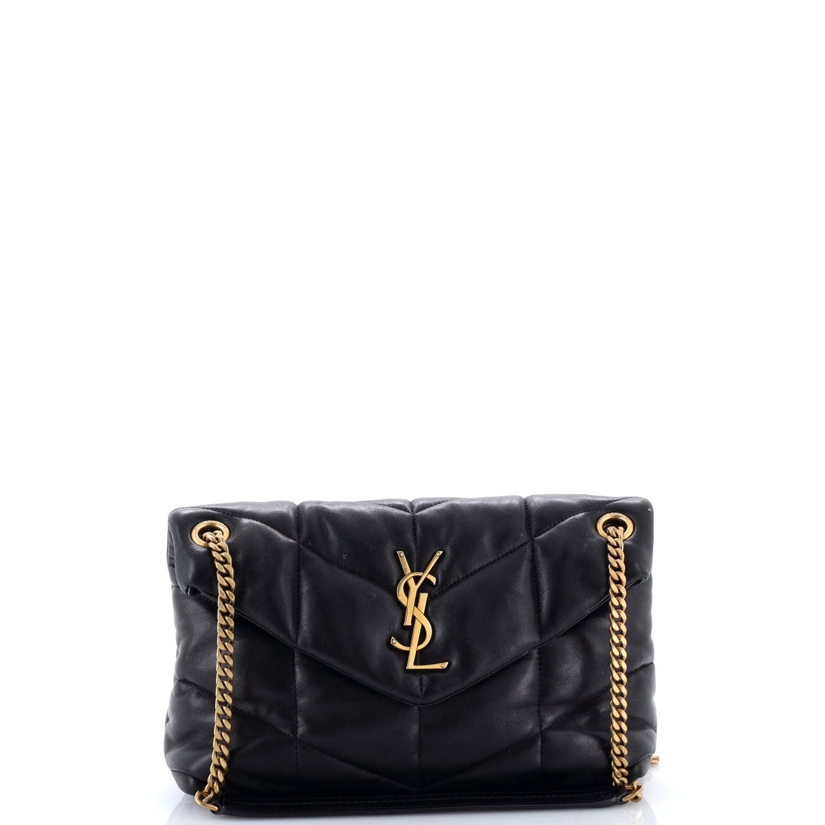 Loulou Puffer Shoulder Bag Quilted Leather Small