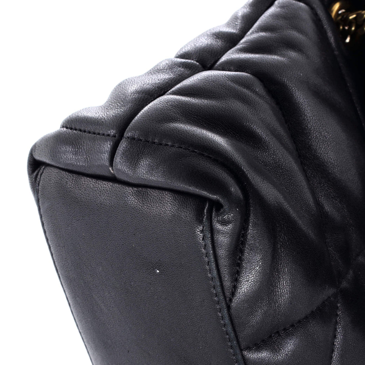 Loulou Puffer Shoulder Bag Quilted Leather Small
