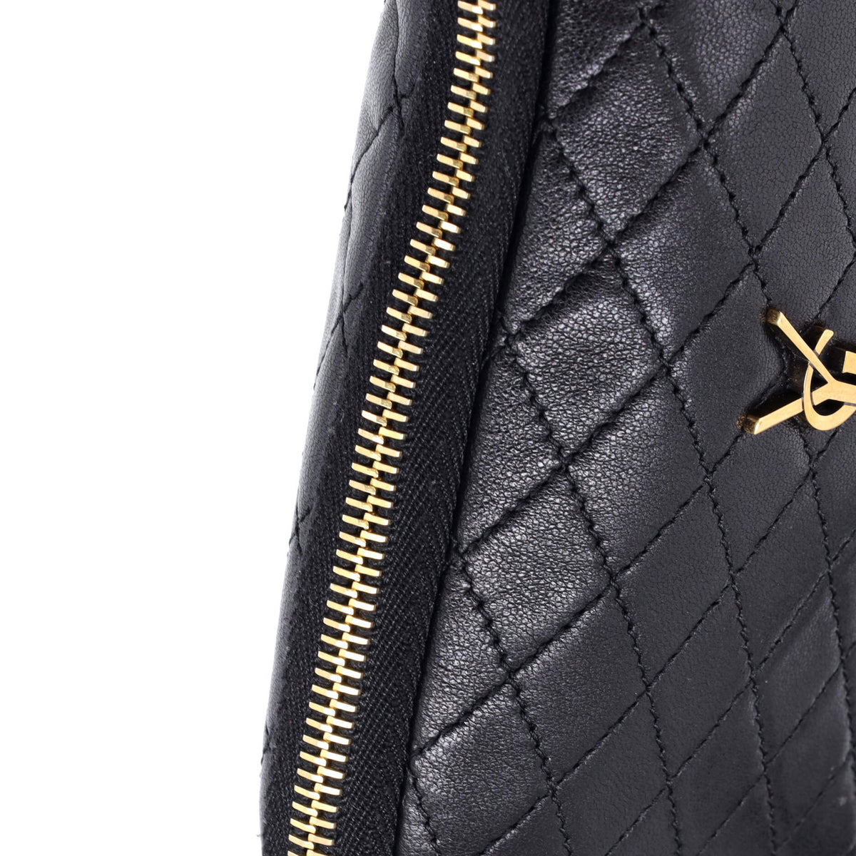Gaby Zipped Pouch Crossbody Quilted Leather