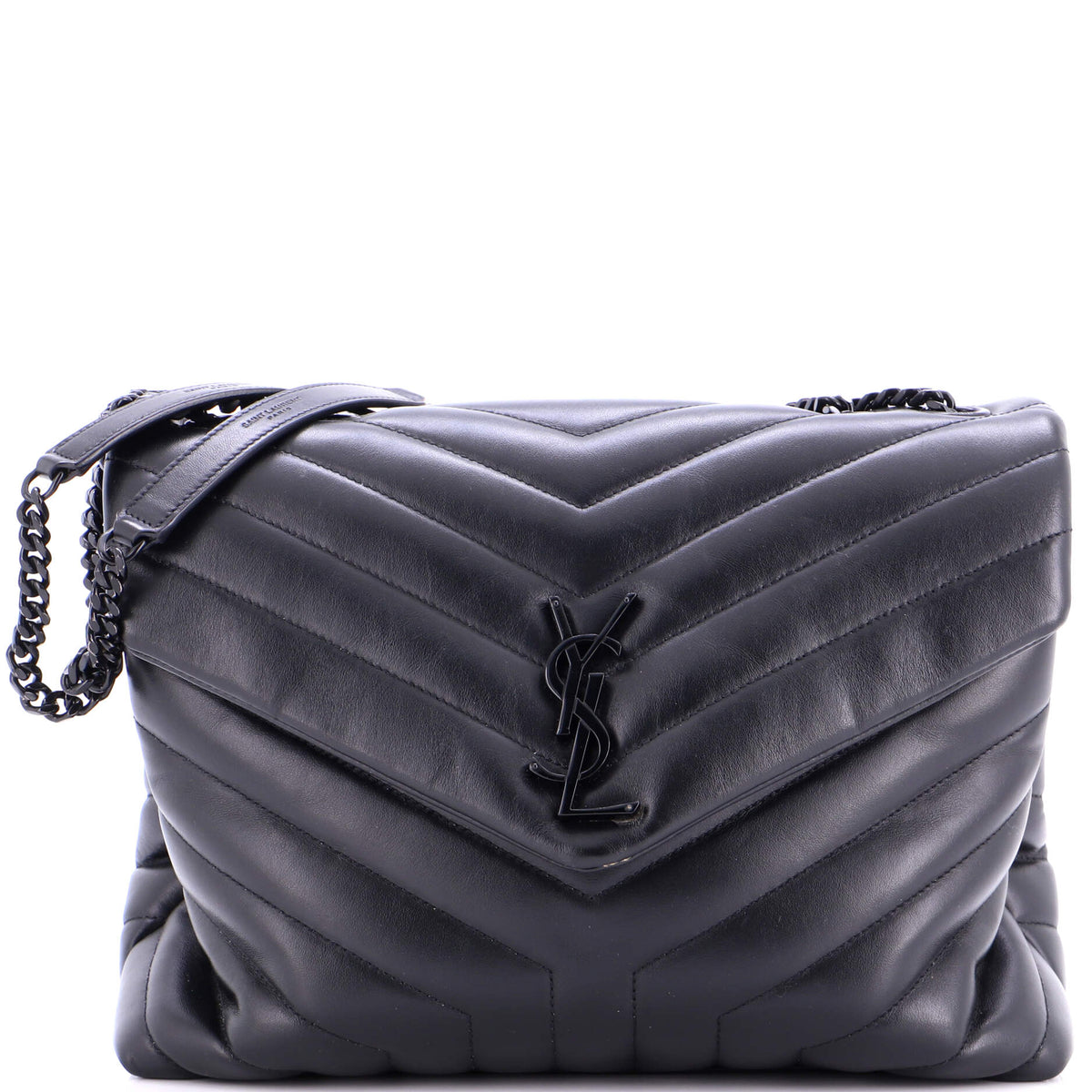 Loulou Shoulder Bag Matelasse Chevron Leather Medium