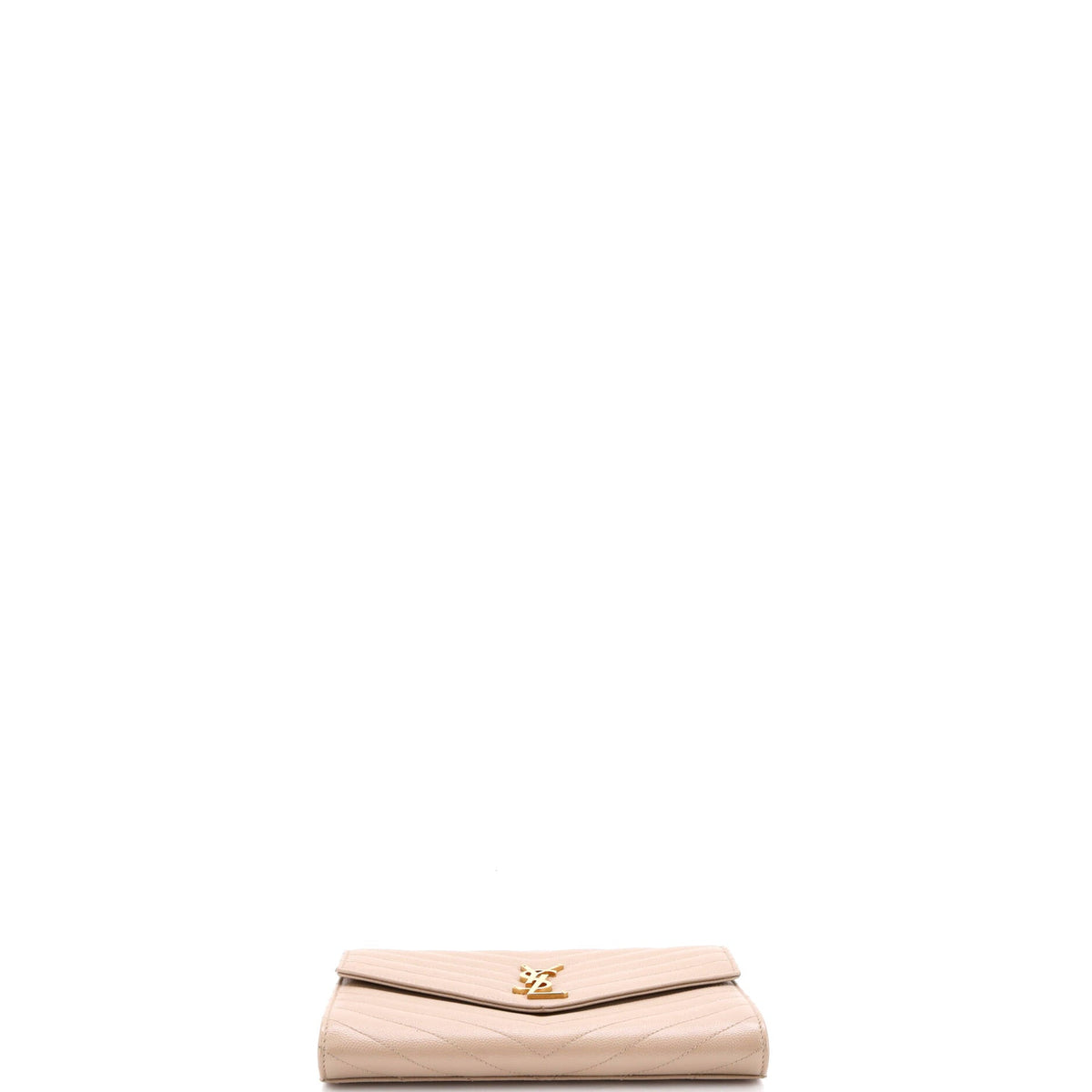Classic Monogram Envelope Wristlet Clutch Matelasse Chevron Leather