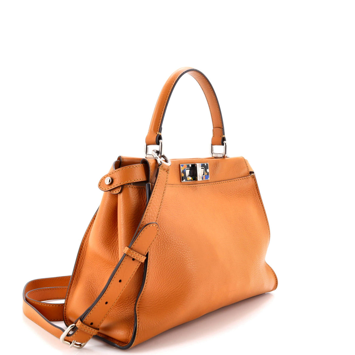 Peekaboo Bag Leather with Plexiglass Detail Regular