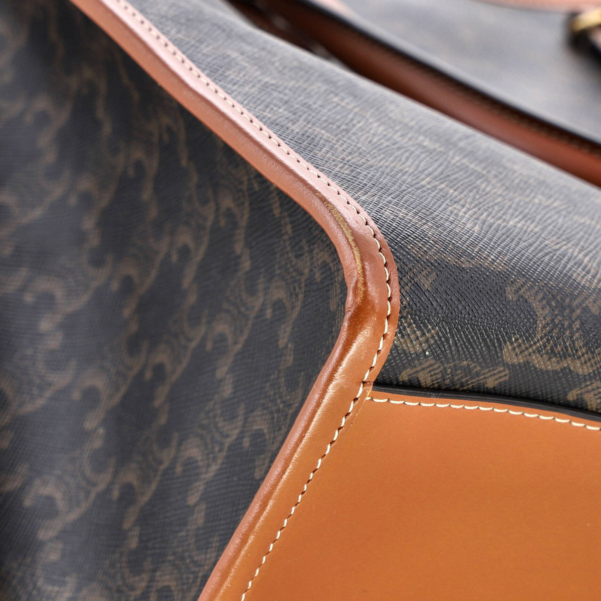 Horizontal Cabas Tote Triomphe Coated Canvas