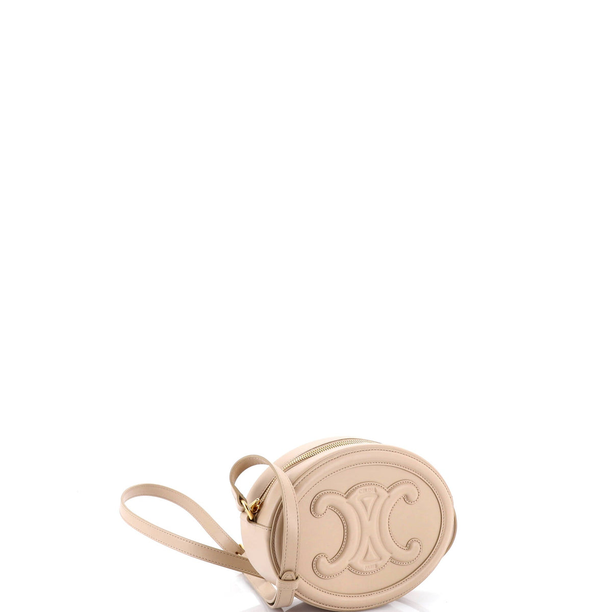 Triomphe Oval Crossbody Bag Leather