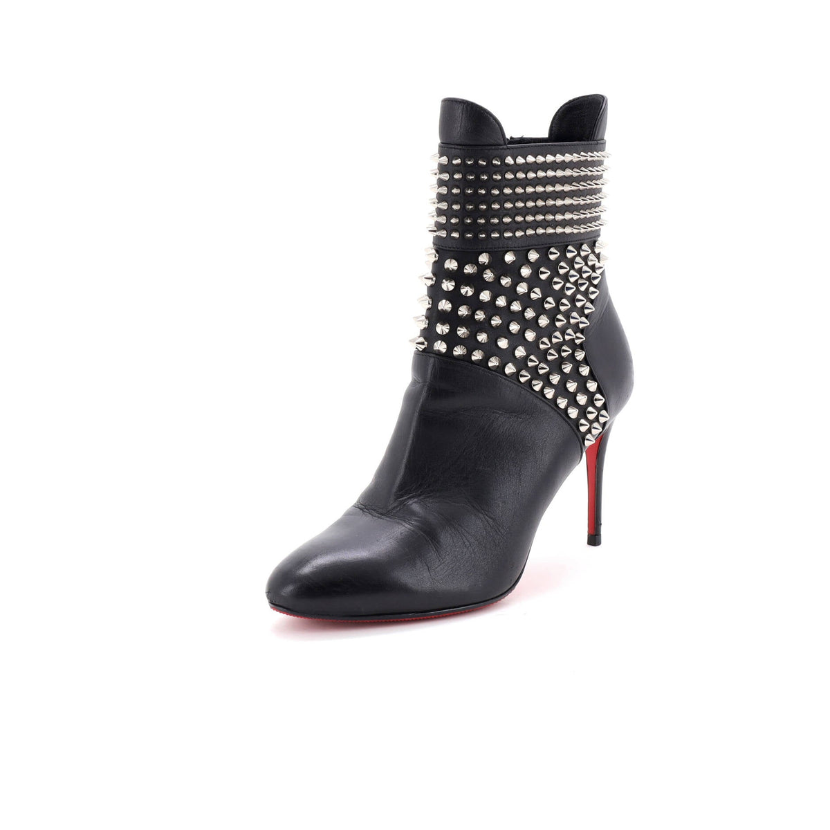 Women's Hongroise Heeled Boots Studded Leather 85