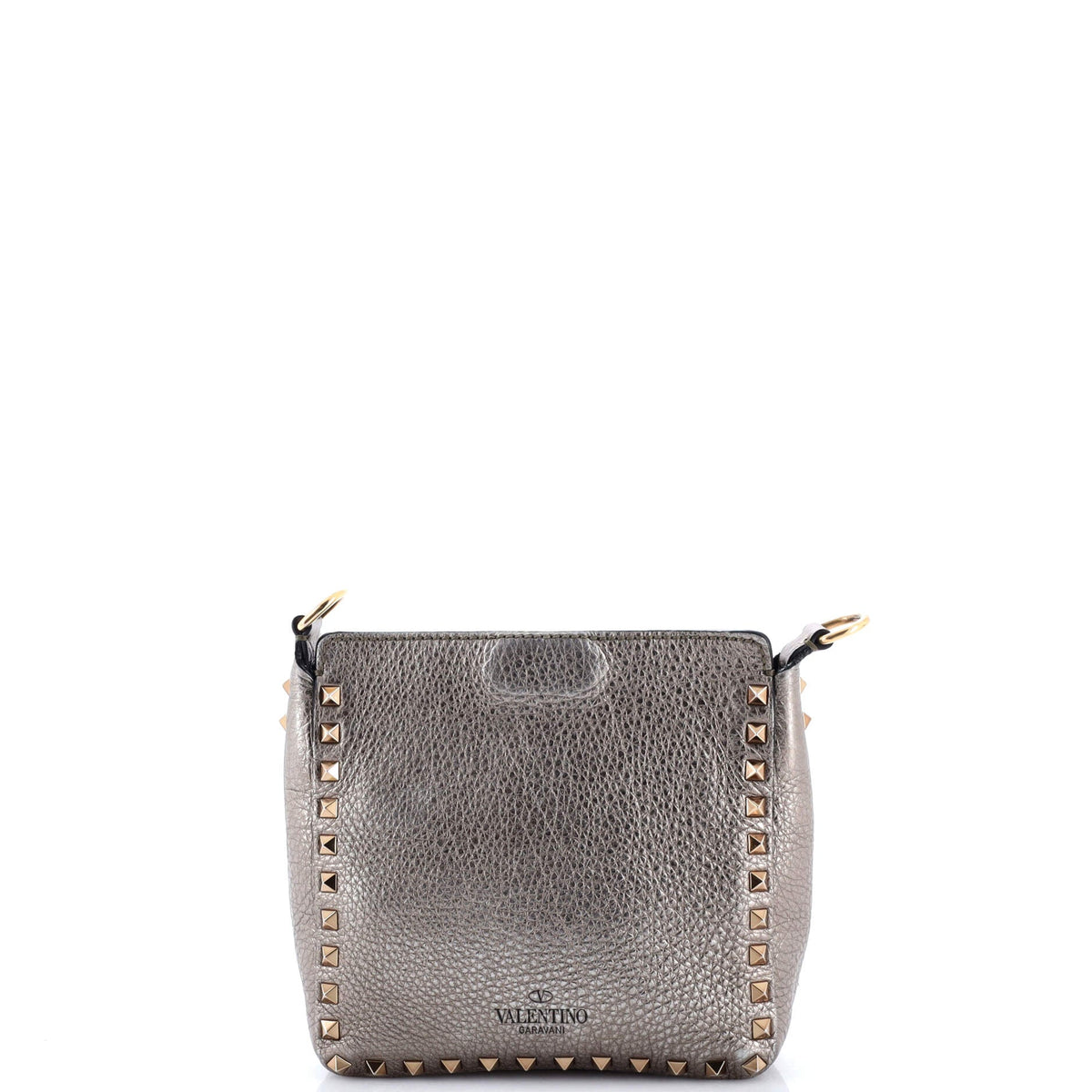 Rockstud Flip Lock Messenger Bag Leather Mini