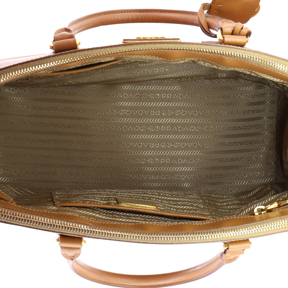 Double Zip Lux Tote Saffiano Leather Medium