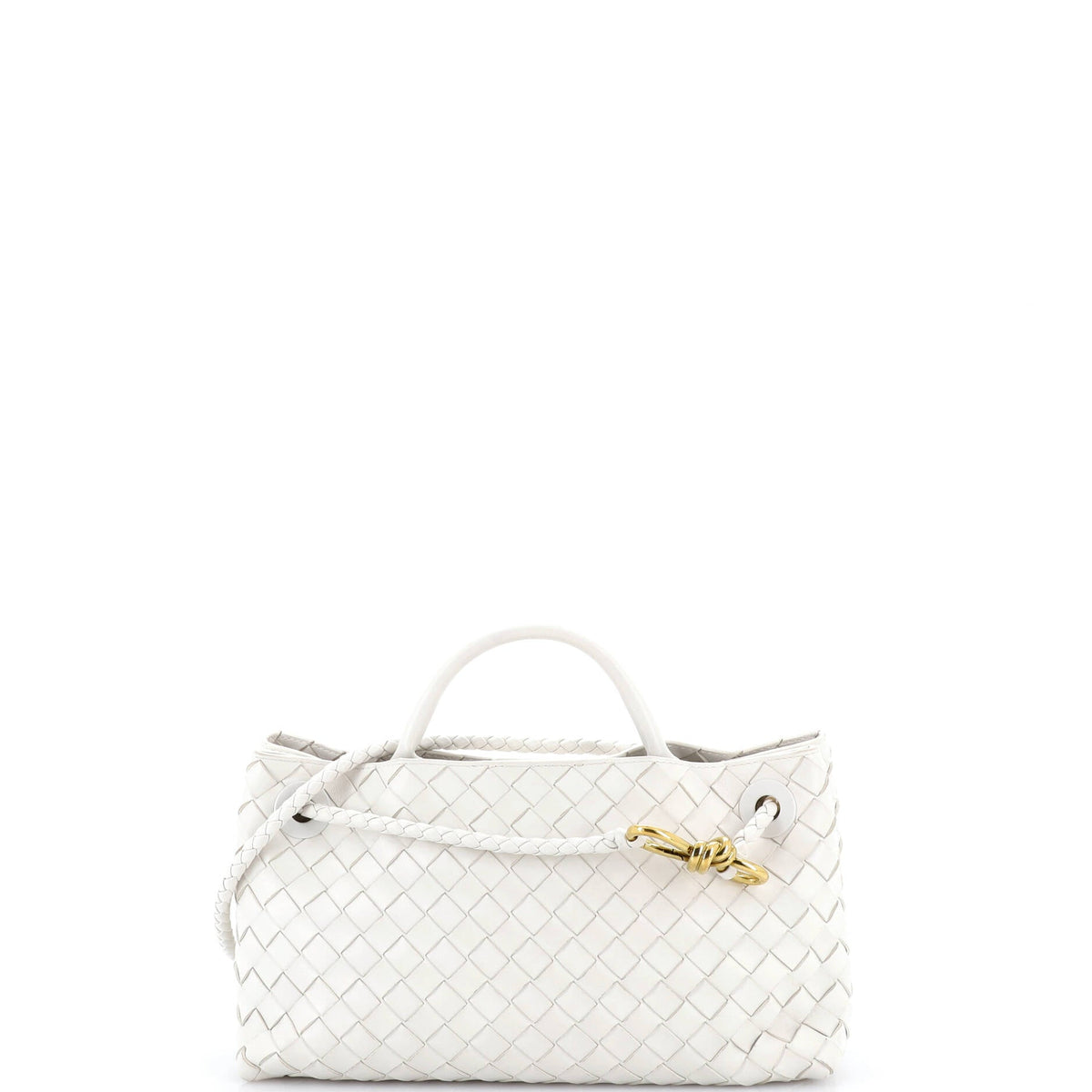 Andiamo East West Top Handle Bag Intrecciato Nappa Small