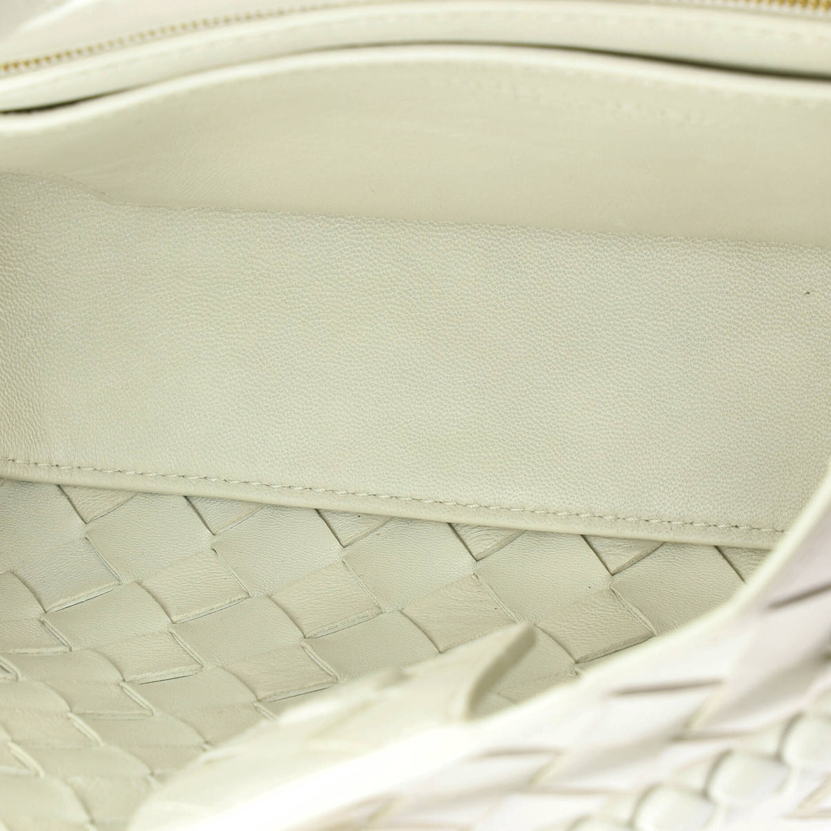 Andiamo East West Top Handle Bag Intrecciato Nappa Small