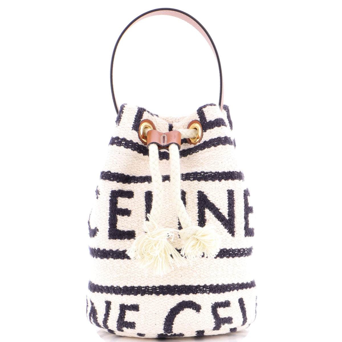 Drawstring Bucket Bag Logo All Over Textile Teen