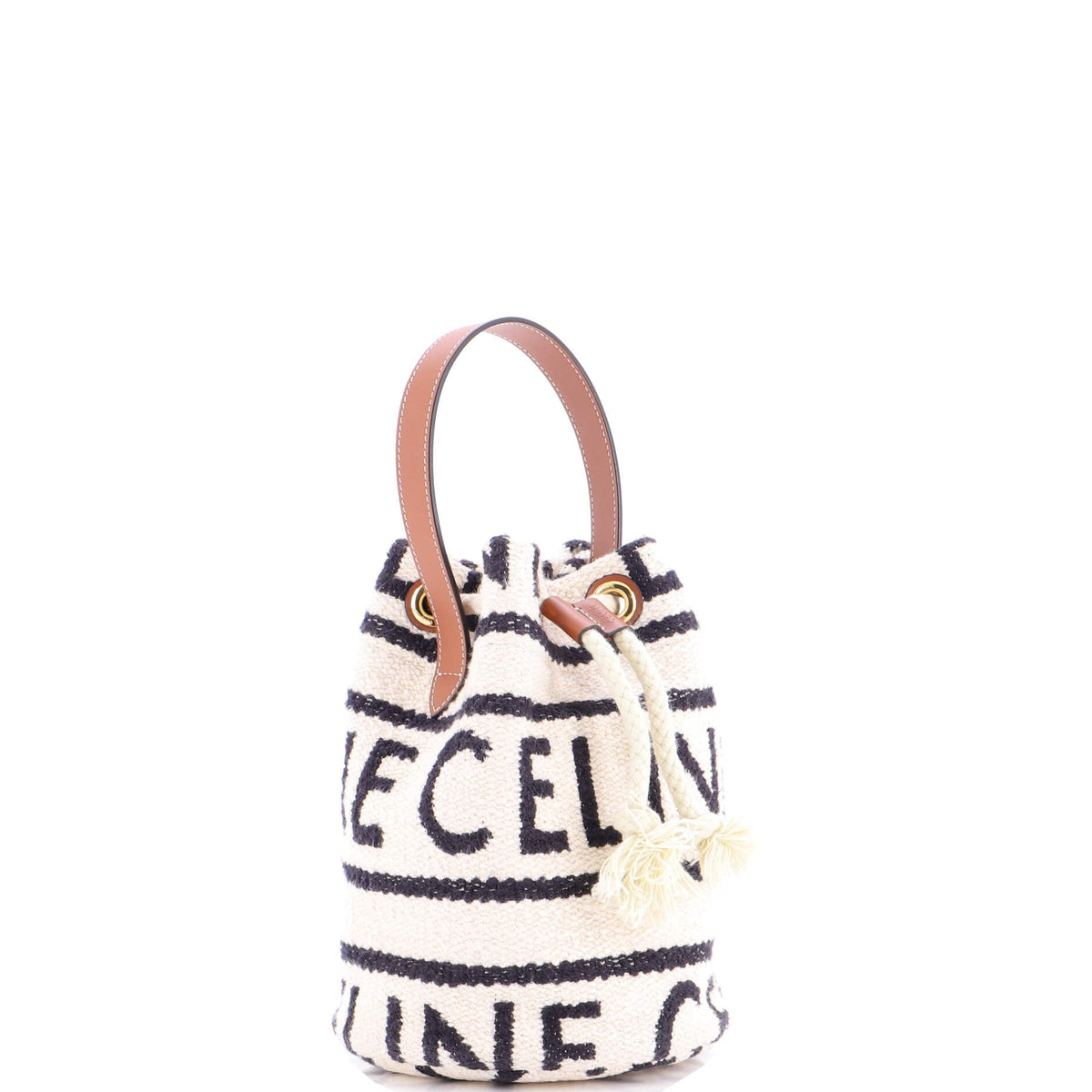 Drawstring Bucket Bag Logo All Over Textile Teen