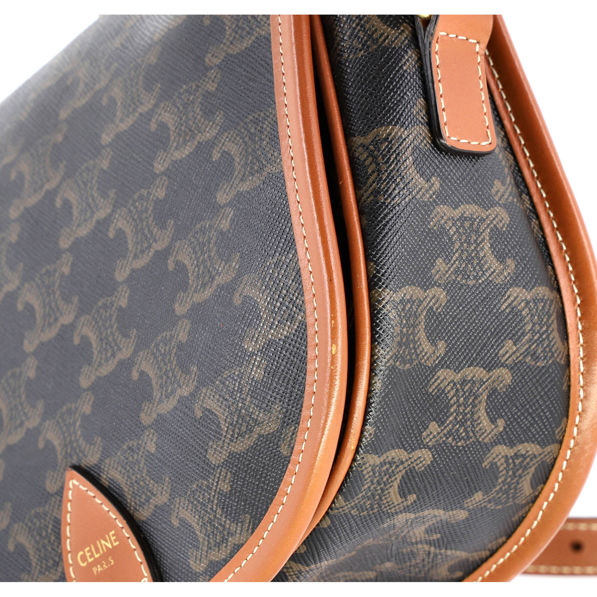 Folco Bag Triomphe Coated Canvas Medium
