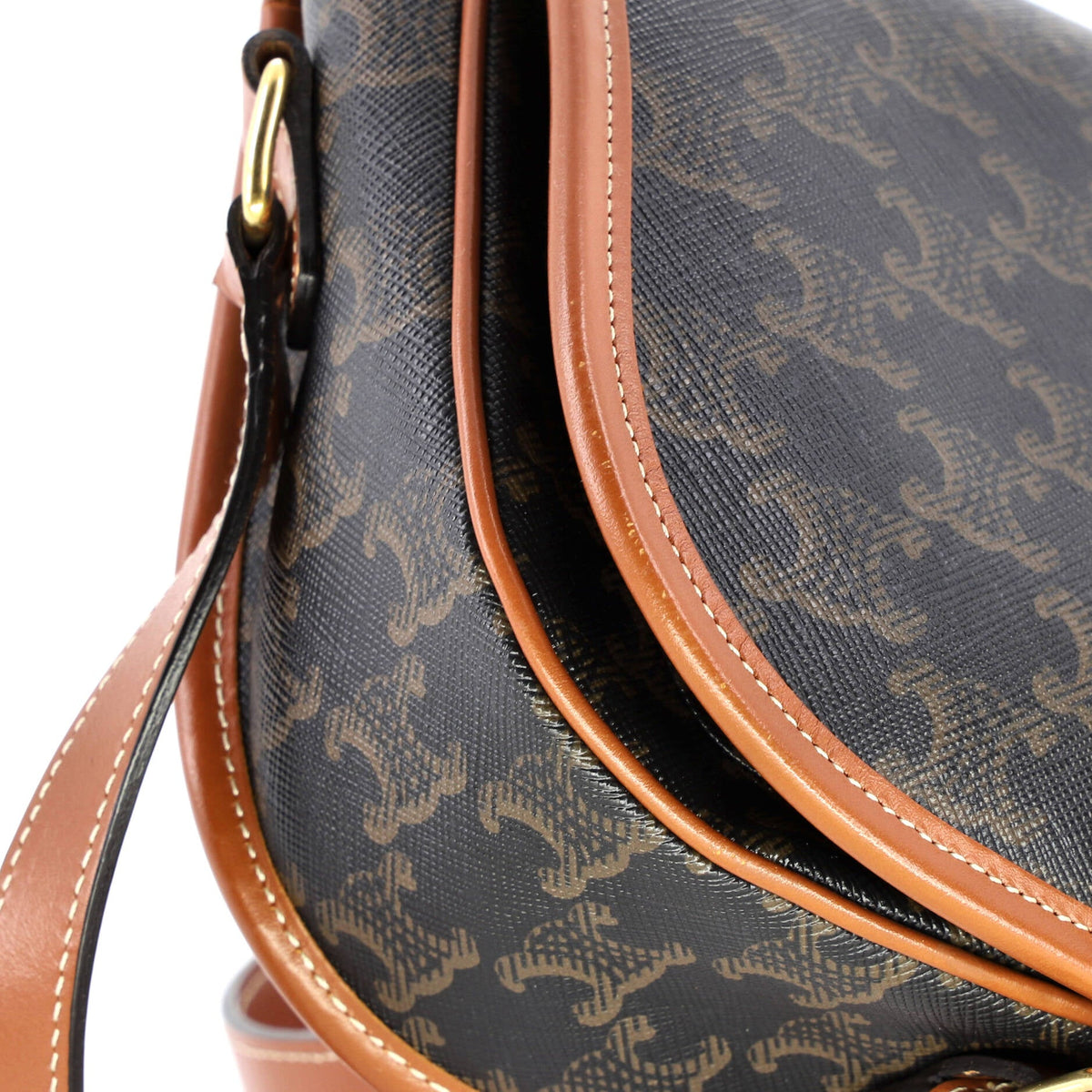 Folco Bag Triomphe Coated Canvas Medium