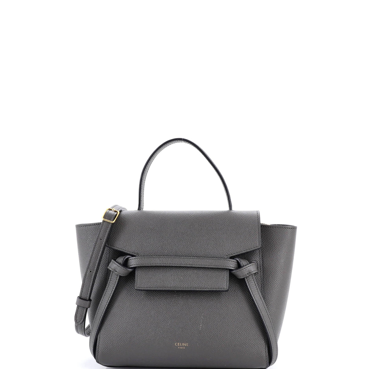 Belt Bag Textured Leather Nano