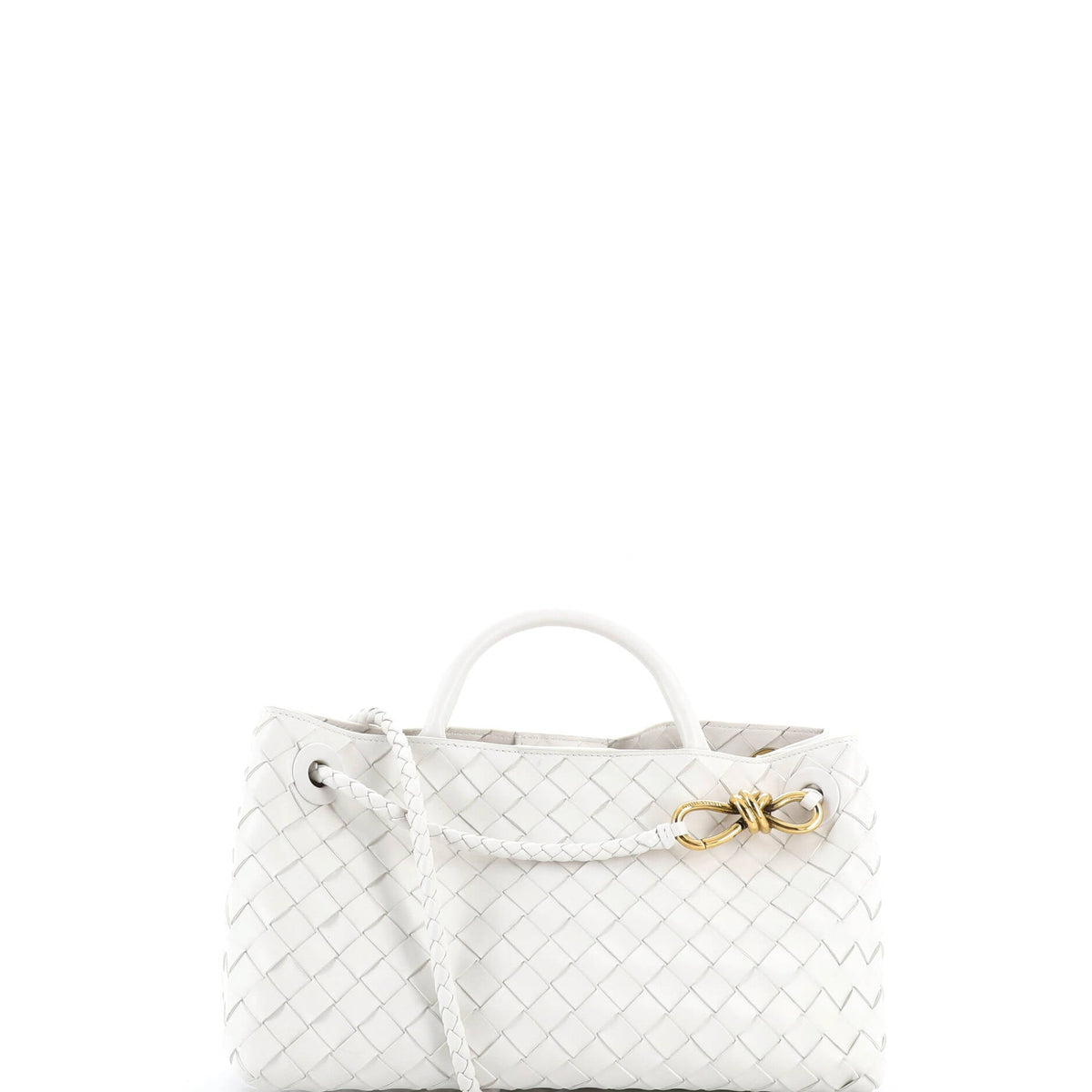 Andiamo East West Top Handle Bag Intrecciato Nappa Small