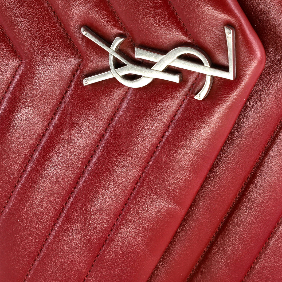 Loulou Shoulder Bag Matelasse Chevron Leather Medium