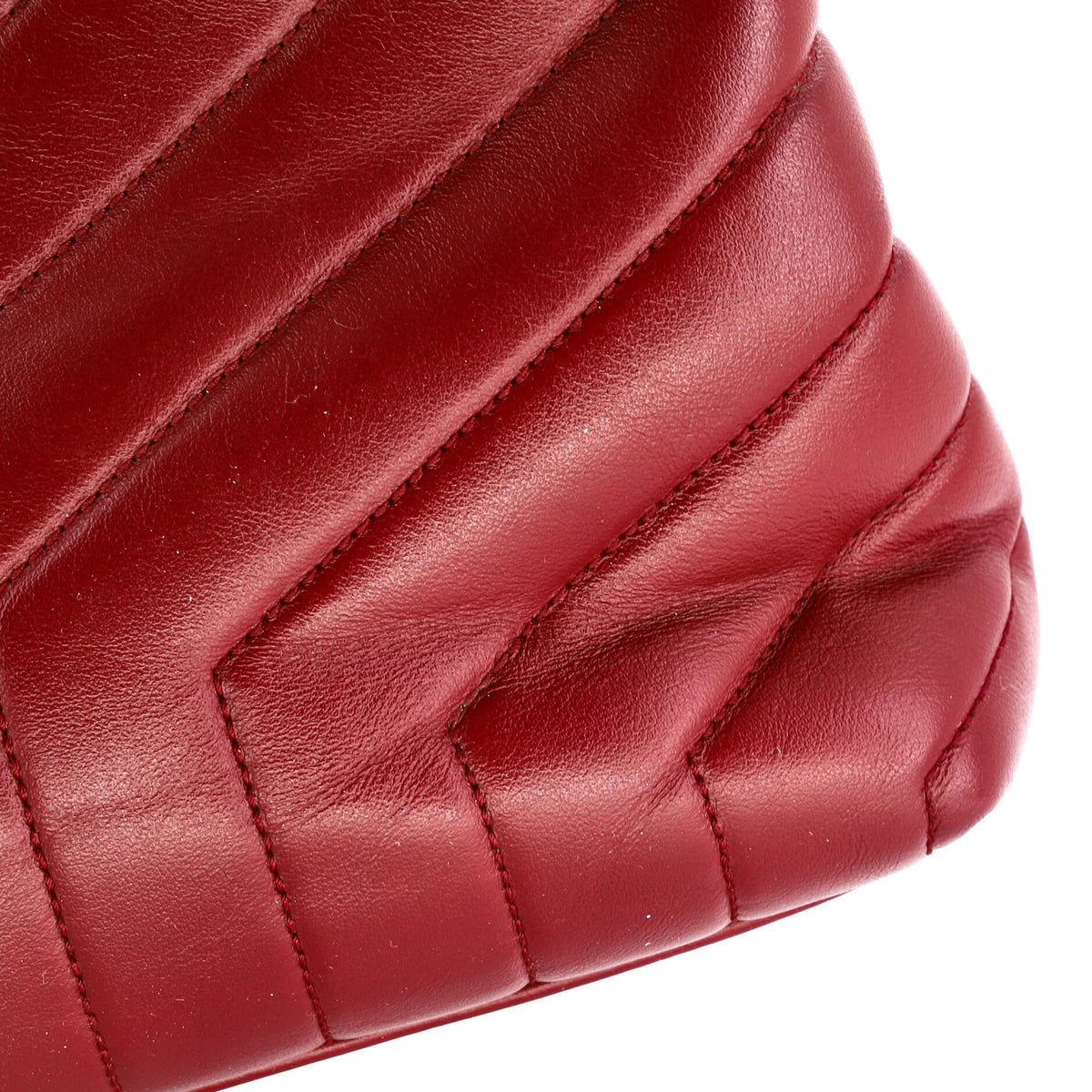 Loulou Shoulder Bag Matelasse Chevron Leather Medium