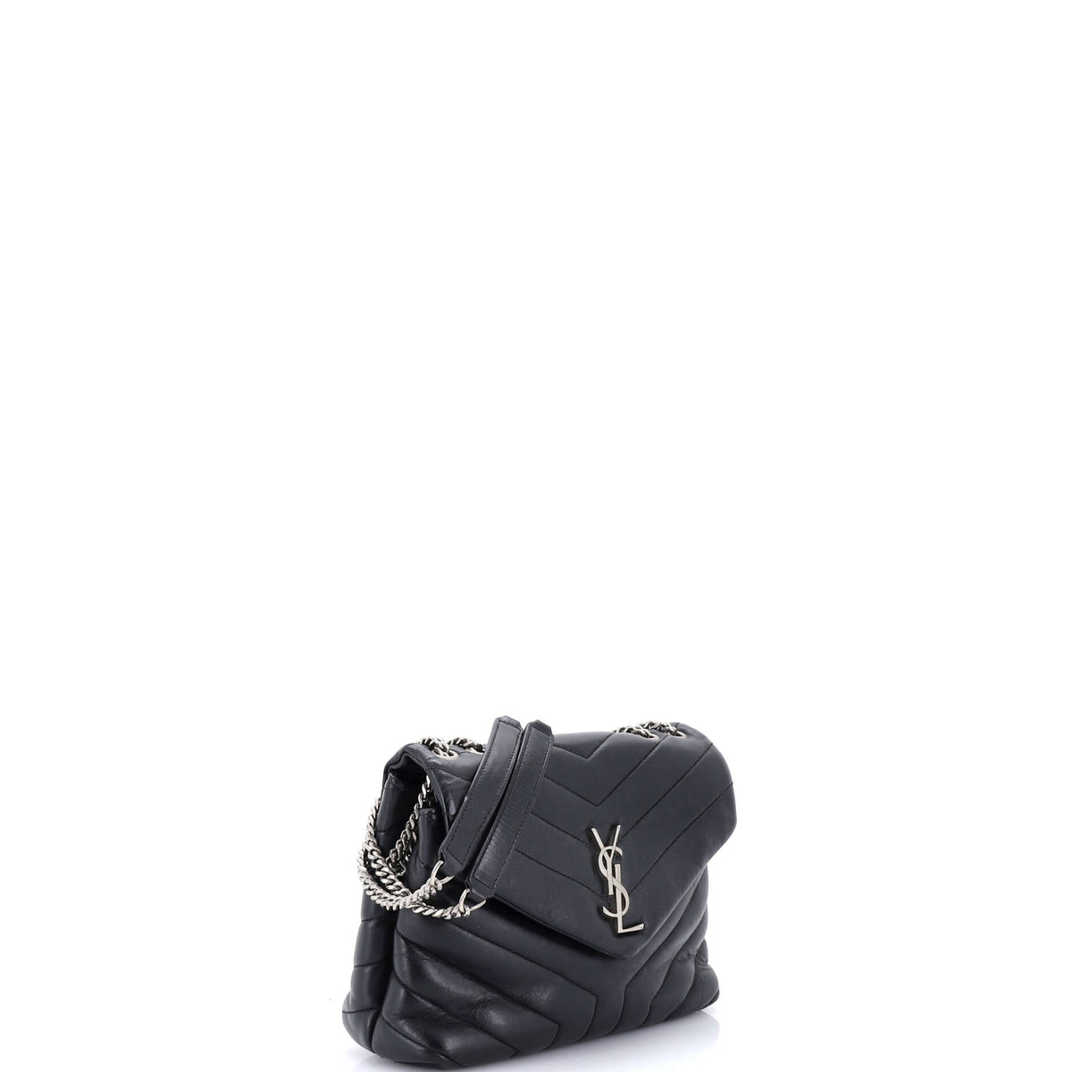 Loulou Shoulder Bag Matelasse Chevron Leather Small