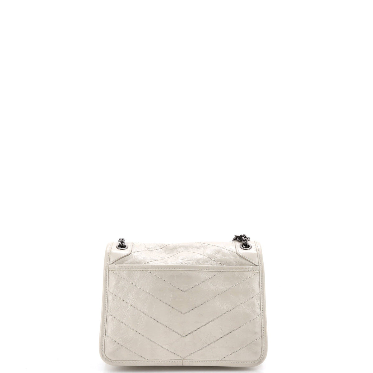 Niki Chain Flap Bag Matelasse Chevron Leather Baby