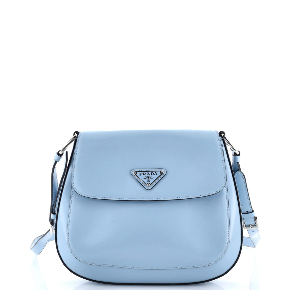 Cleo Flap Shoulder Bag Spazzolato Leather Small