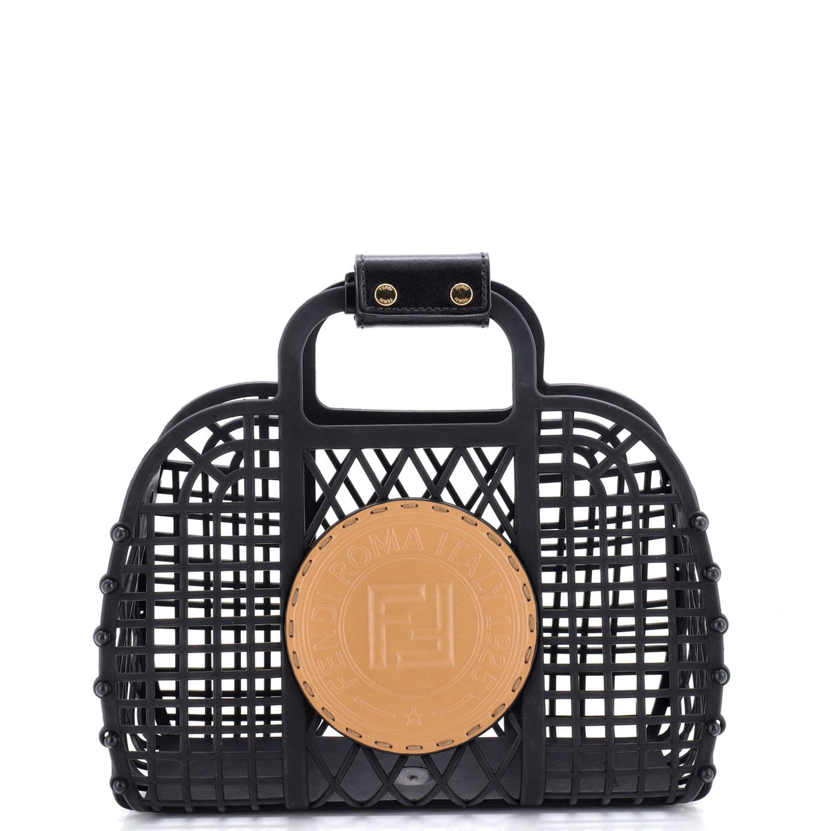 FF Logo Stamp Basket Tote PVC Small