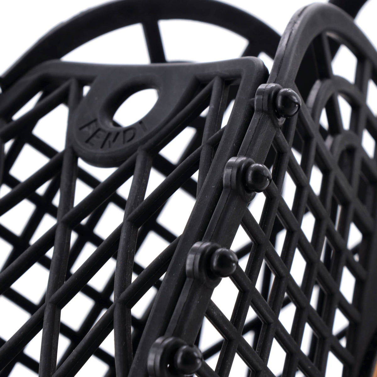 FF Logo Stamp Basket Tote PVC Small
