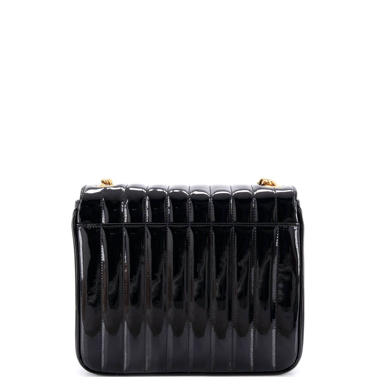 Vicky Crossbody Bag Vertical Quilted Patent Large