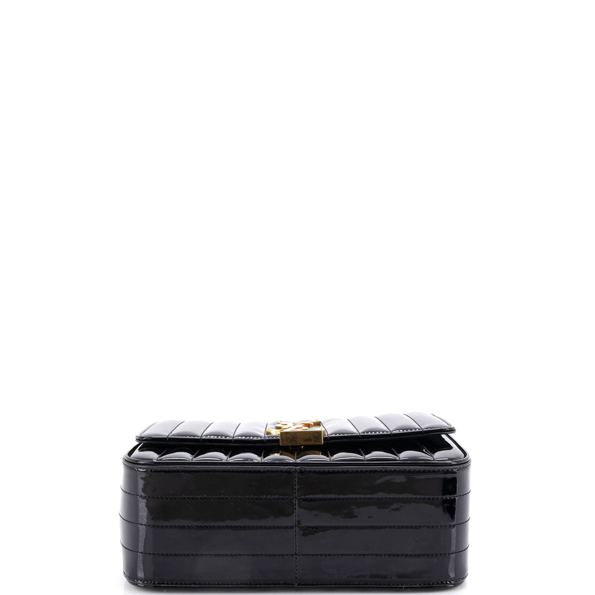 Vicky Crossbody Bag Vertical Quilted Patent Large