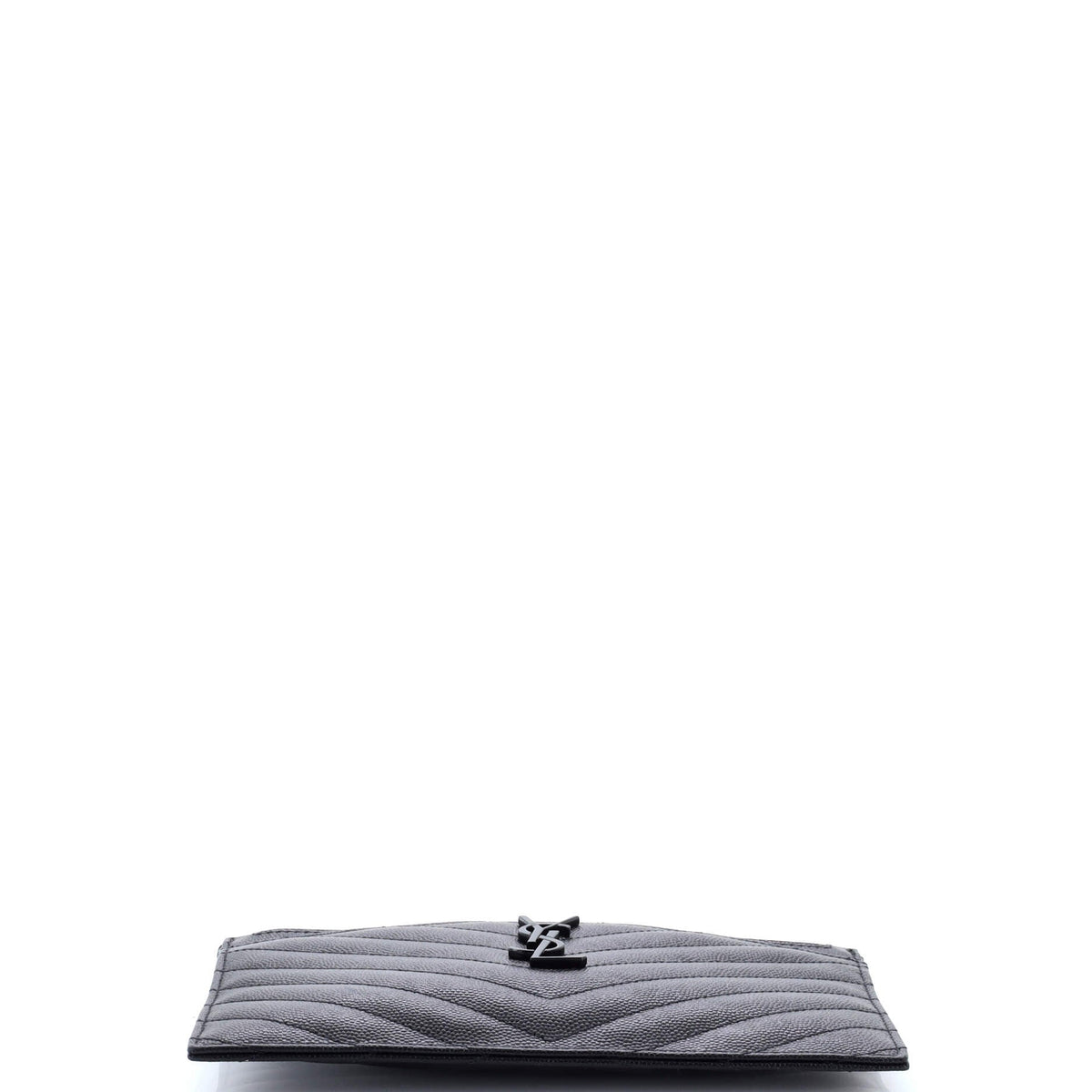 Classic Monogram Zip Bill Pouch Matelasse Chevron Leather Medium