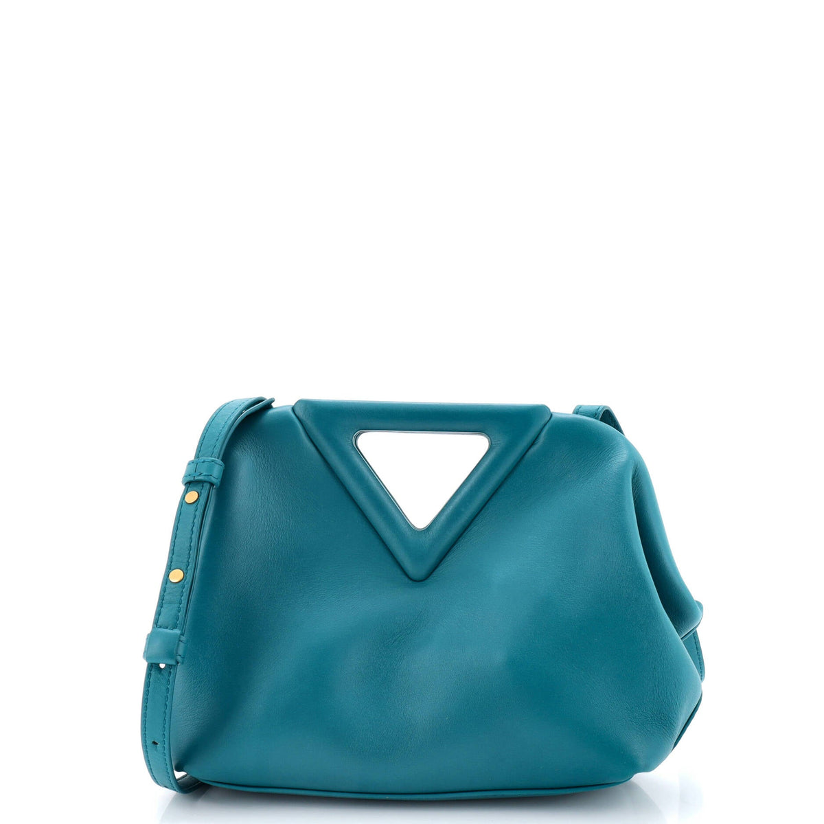 Point Shoulder Bag Leather Small