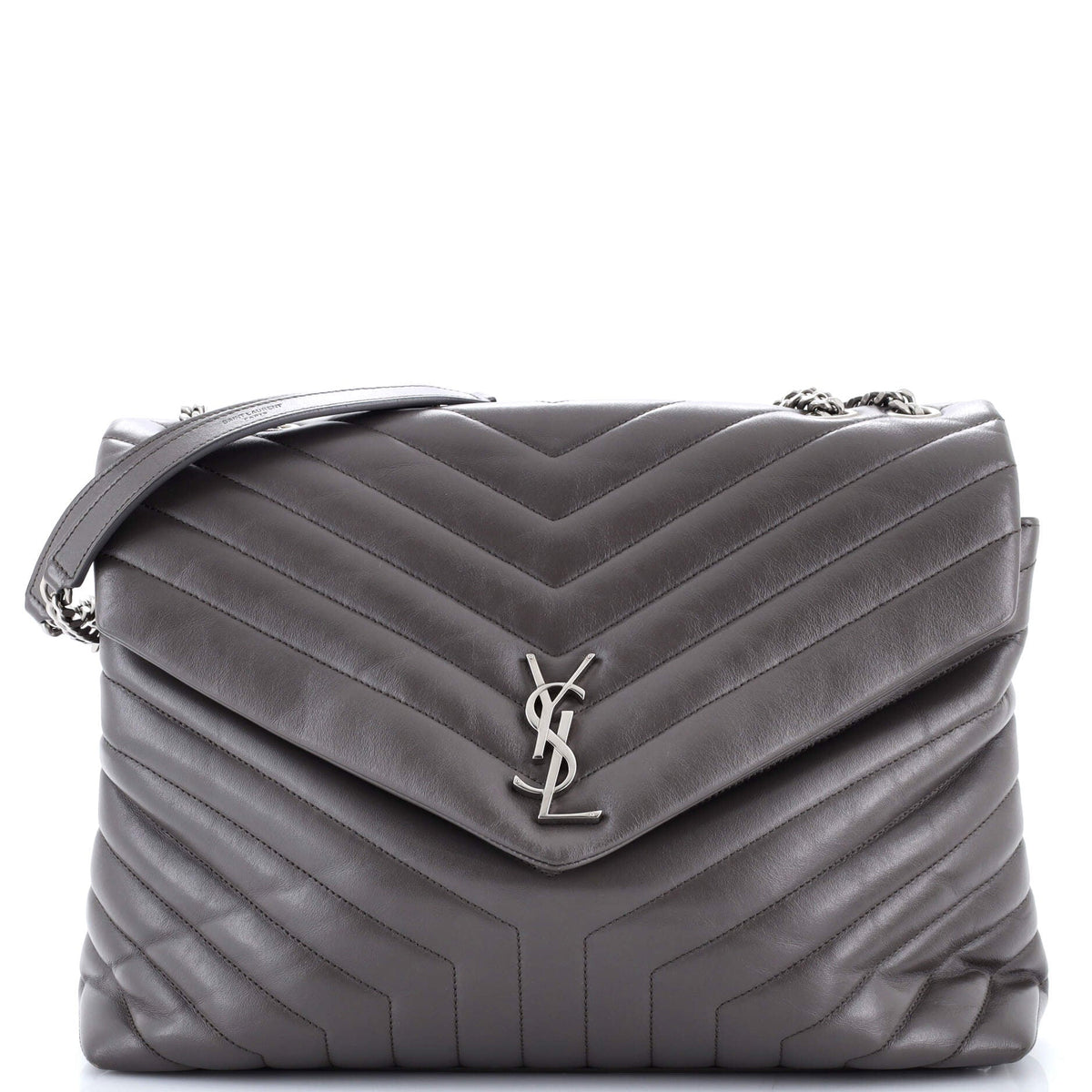 Loulou Shoulder Bag Matelasse Chevron Leather Large
